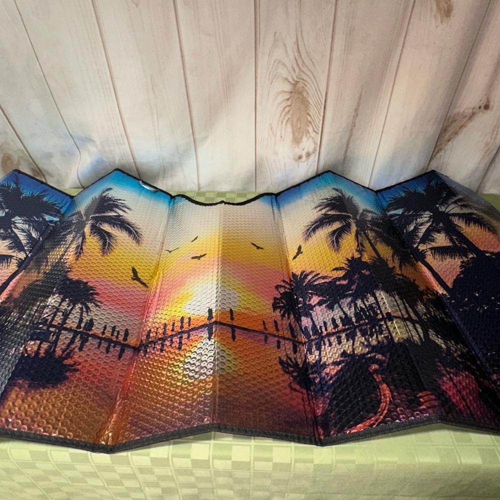 Sunset Beach Car Sunshade